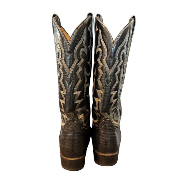 Tony Lama Exotic Genuine Lizard Cowboy Boots Men’s Size 8.5 B - Picture 6 of 13
